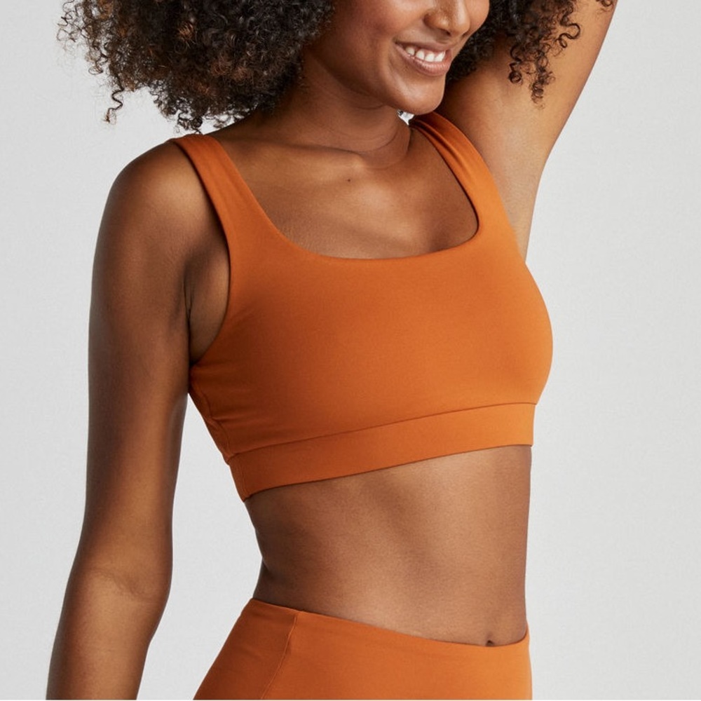 Strut This x Happily Grey Jonie Sports Bra - Rust
